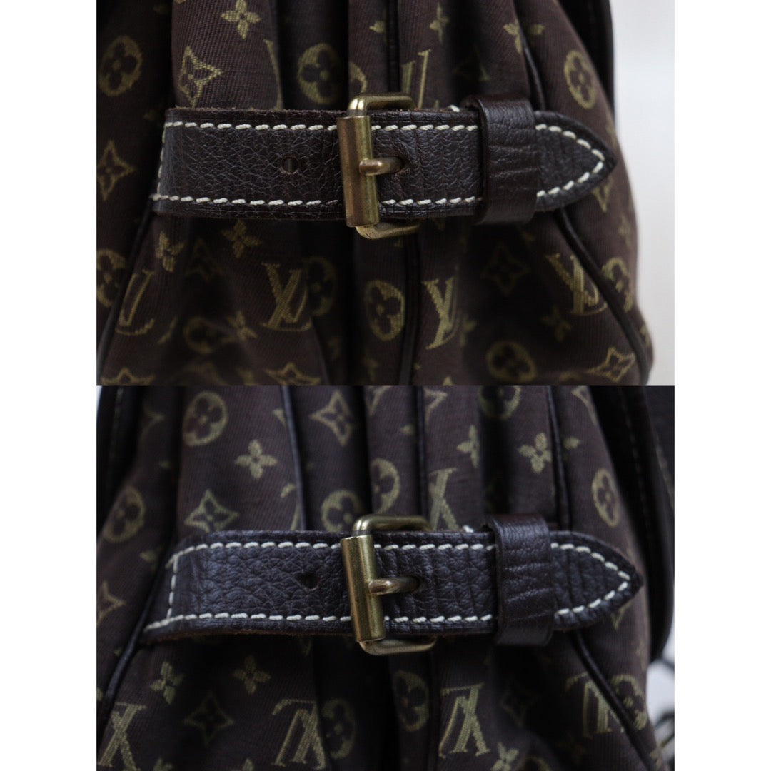 Rank AB｜LV Monogram Mini Run Saumur  Shoulder Bag Canvas Leather Brown｜24053011