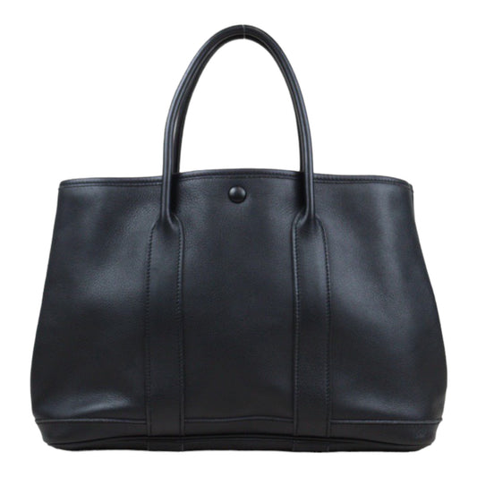 Rank A ｜ HERMES Garden Party TPM Swift Black Handbag Made in 2005 Year ｜24021405