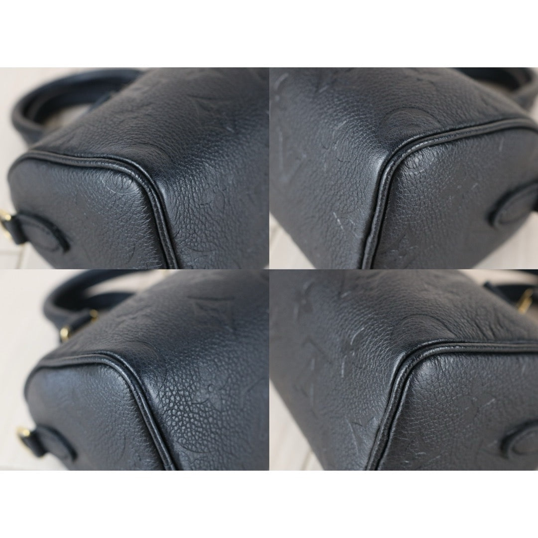 Excellent（Rank SA）｜LV  Current Model Monogram Empreinte Nano Speedy Handbag Shoulder Bag IC Chips Model Black｜S25110311