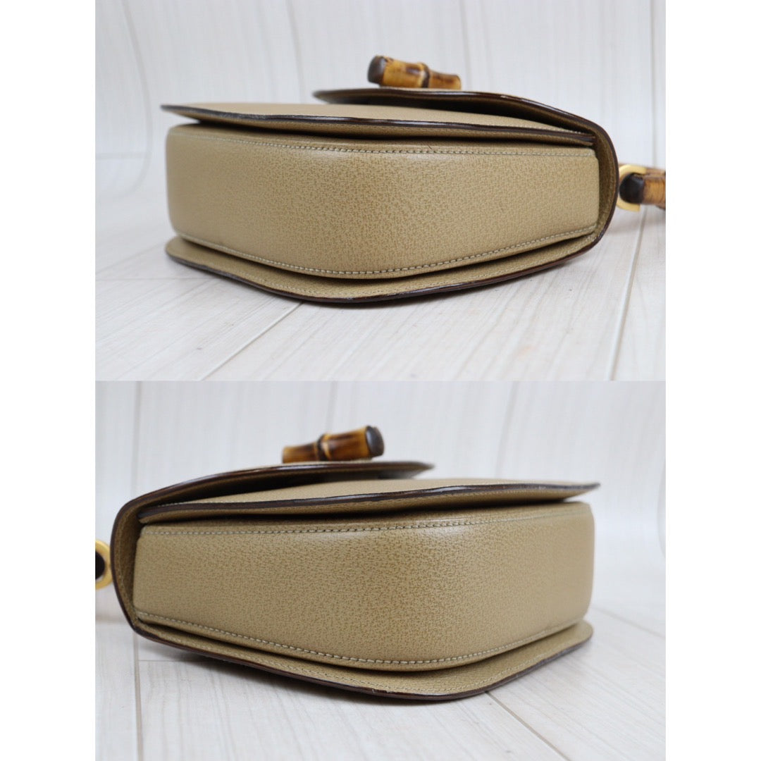 Rank A ｜ GUCCI Vintage Bamboo Hand Bag ｜23120711