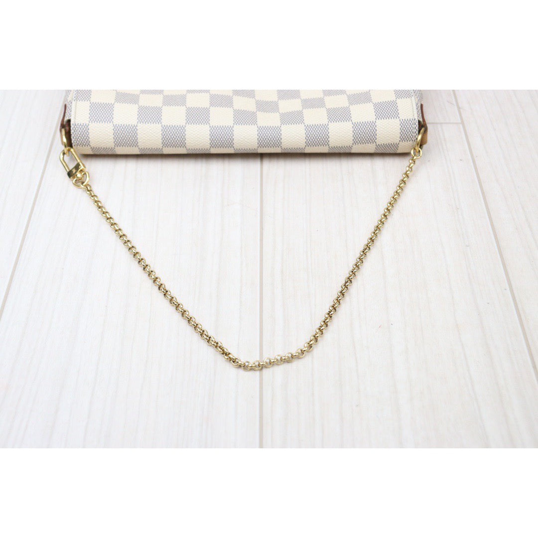 Rank AB ｜ Louis Vuitton Damier Azur Favorite MM Shoulder Bag｜24050805