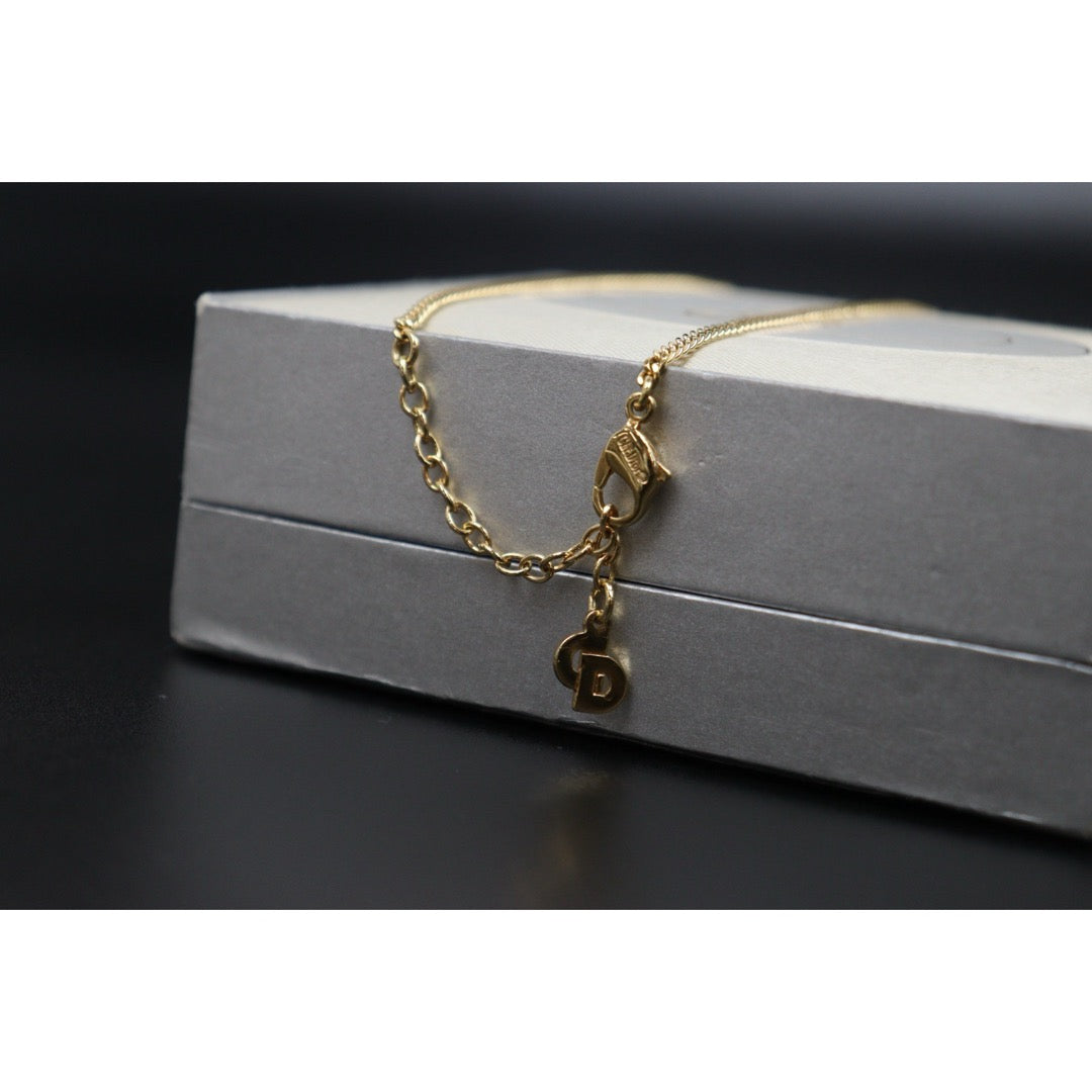 Very Good ( Rank A) ｜ Dior CD Rhinestone Necklace ｜V25110614