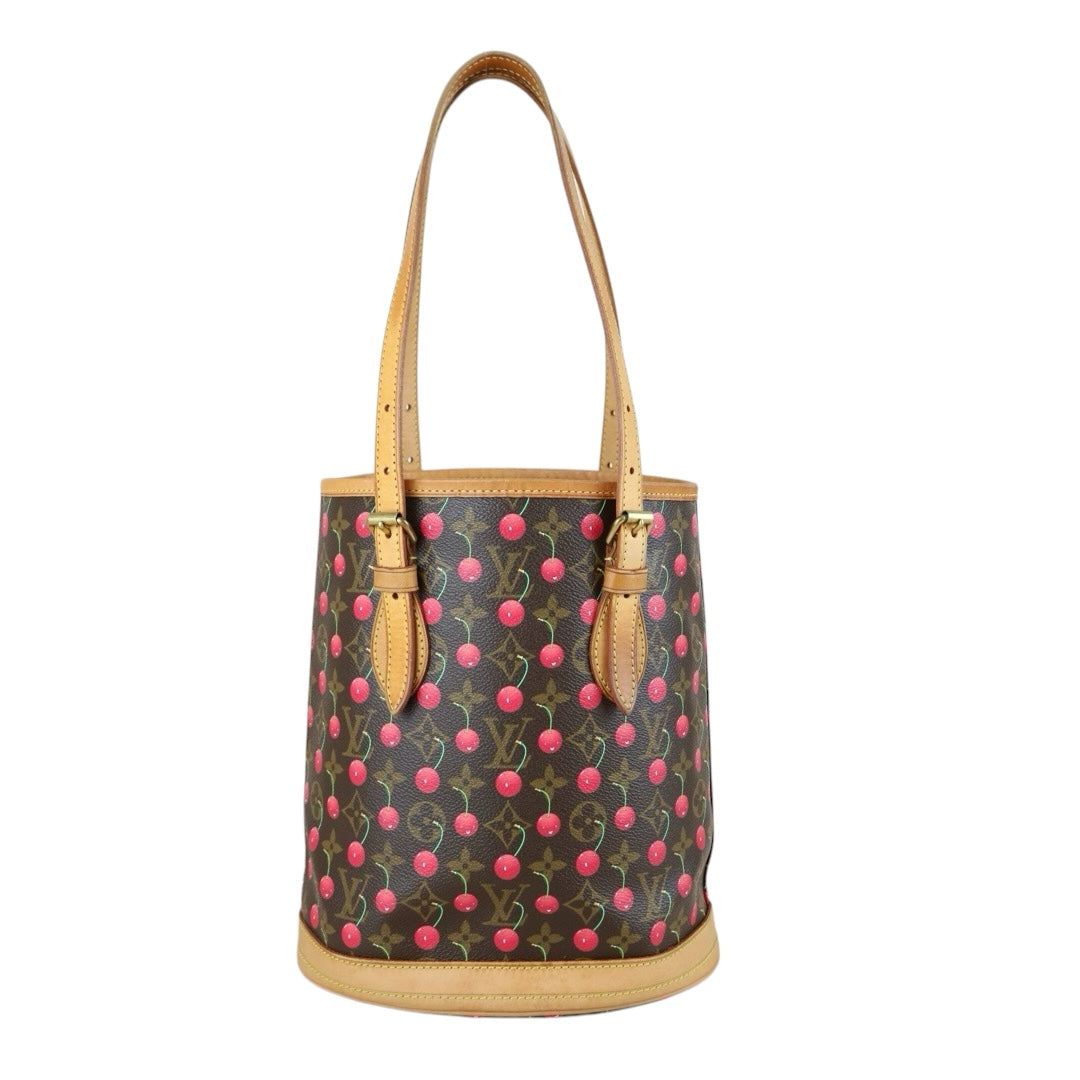 Good ( Rank AB)｜ LV Takashi Murakam Cherry Monogram Petit Bucket PM Tote Bag｜J25010901