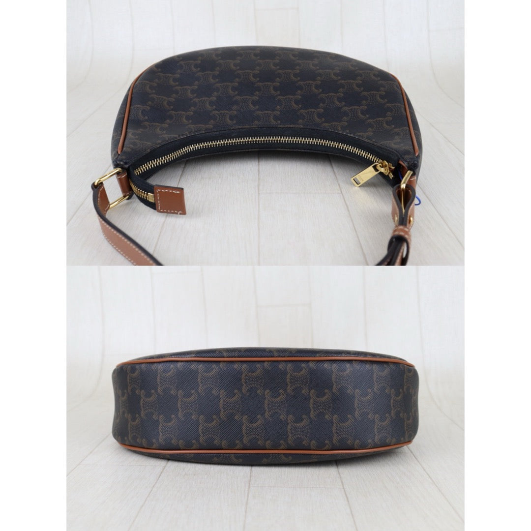 Very Good ( Rank A) ｜ CELINE Macadam AVA Triomphe Canvas Shoulder Bag｜S25121106