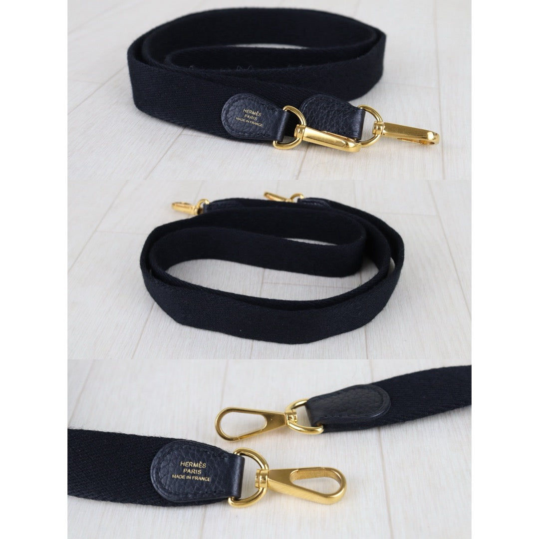 Include Entrupy Certificate of Authenticity｜Very Good ( Rank A)｜ HERMES TC Leather Mini Evelyn 16 Shoulder Bag Black Y Stamp Made In 2020Year｜S26030828