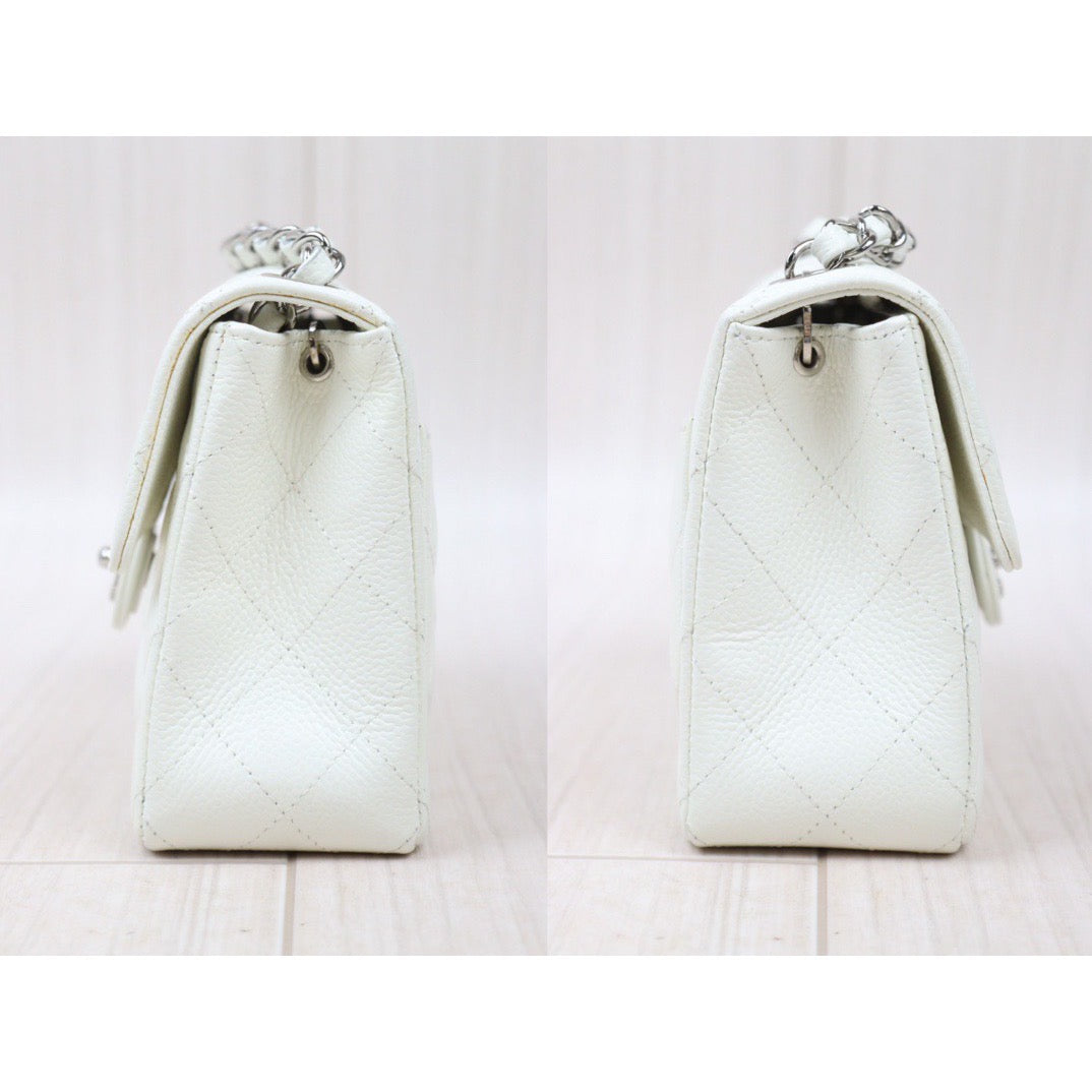 Very Good ( Rank A)｜ CHANEL  Caviar Skin Square 17 Shoulder Bag Made In 2005～2006Year ｜P24061141