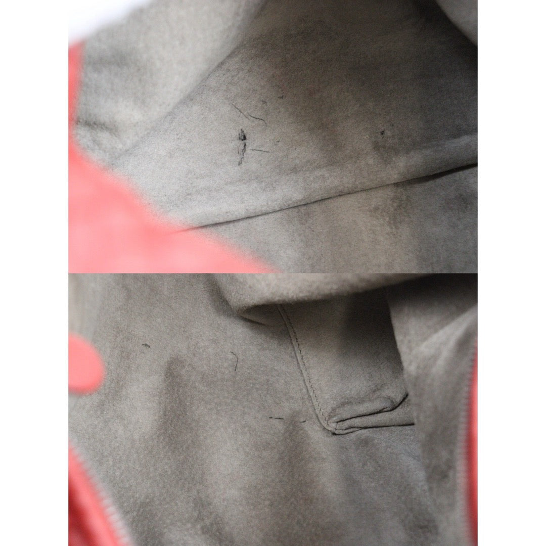 Good ( Rank AB)｜ Bottega Veneta Lamb Skin Braid Shoulder Bag Red｜V25060510