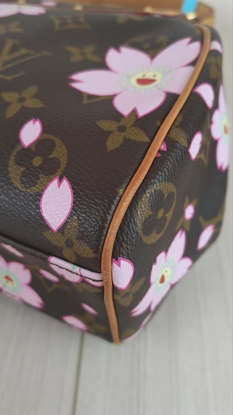 LV Monogram Takashi Murakami Sakura Handbag