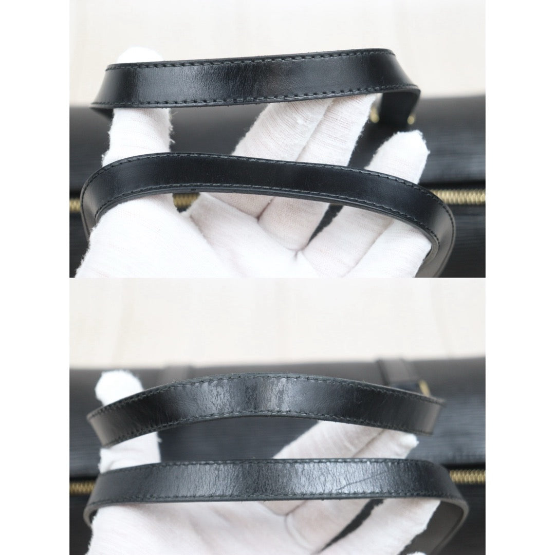 Include Entrupy Certificate of Authenticity｜Good ( Rank AB)｜ Louis Vuitton Epi Soufflot Handbag Black｜26042301