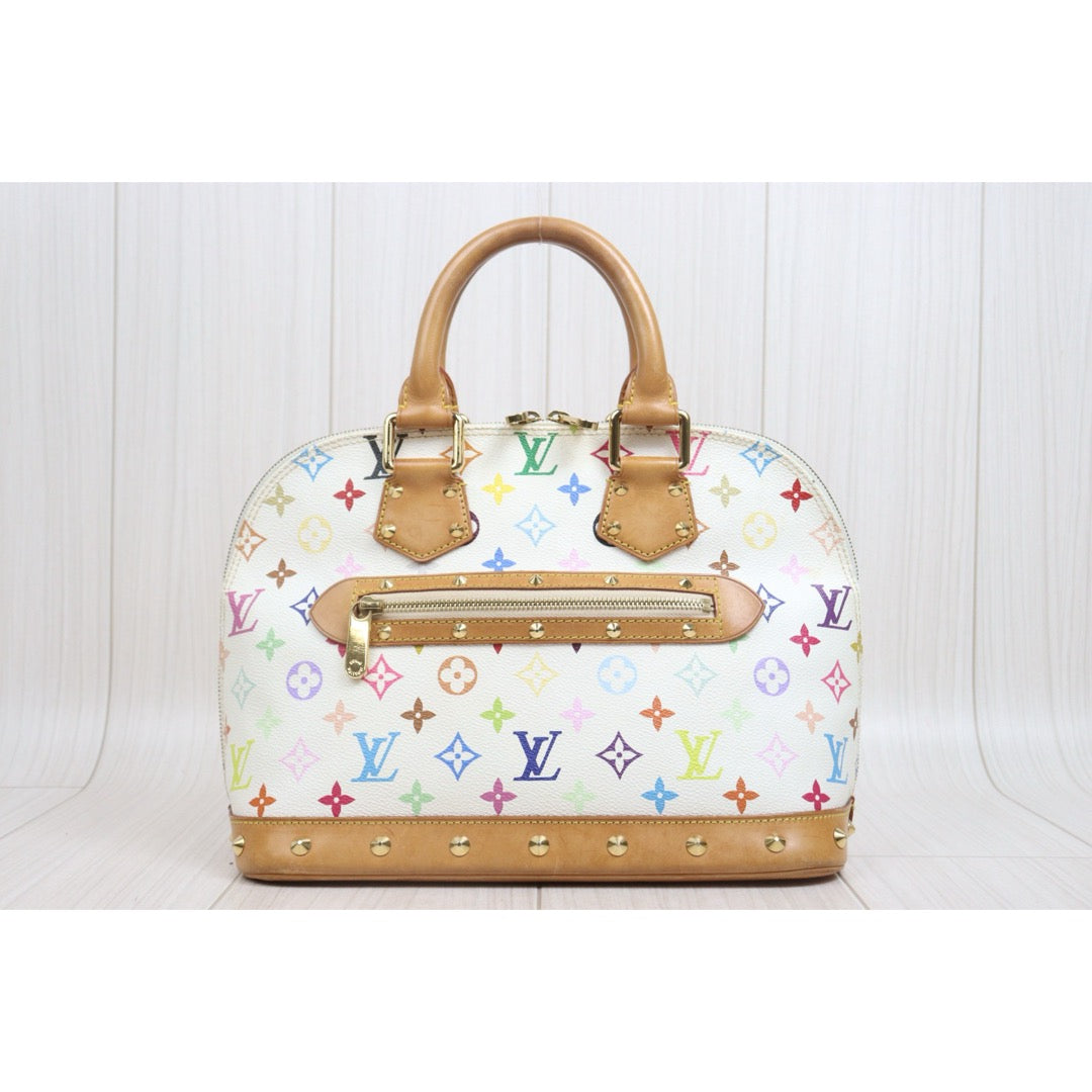Include Entrupy Certificate of Authenticity｜Good ( Rank AB)｜ Louis Vuitton Takashi Murakam Multi Monogram Alma Handbag ｜26070305