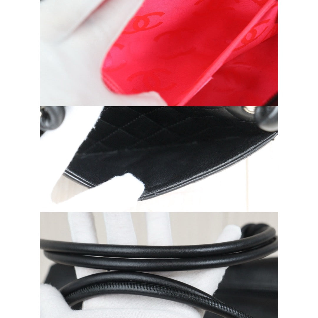 Very Good ( Rank A)｜ CHANEL Cambon Line Bowling Bag Black Made In 2006～2008 Year｜25100705