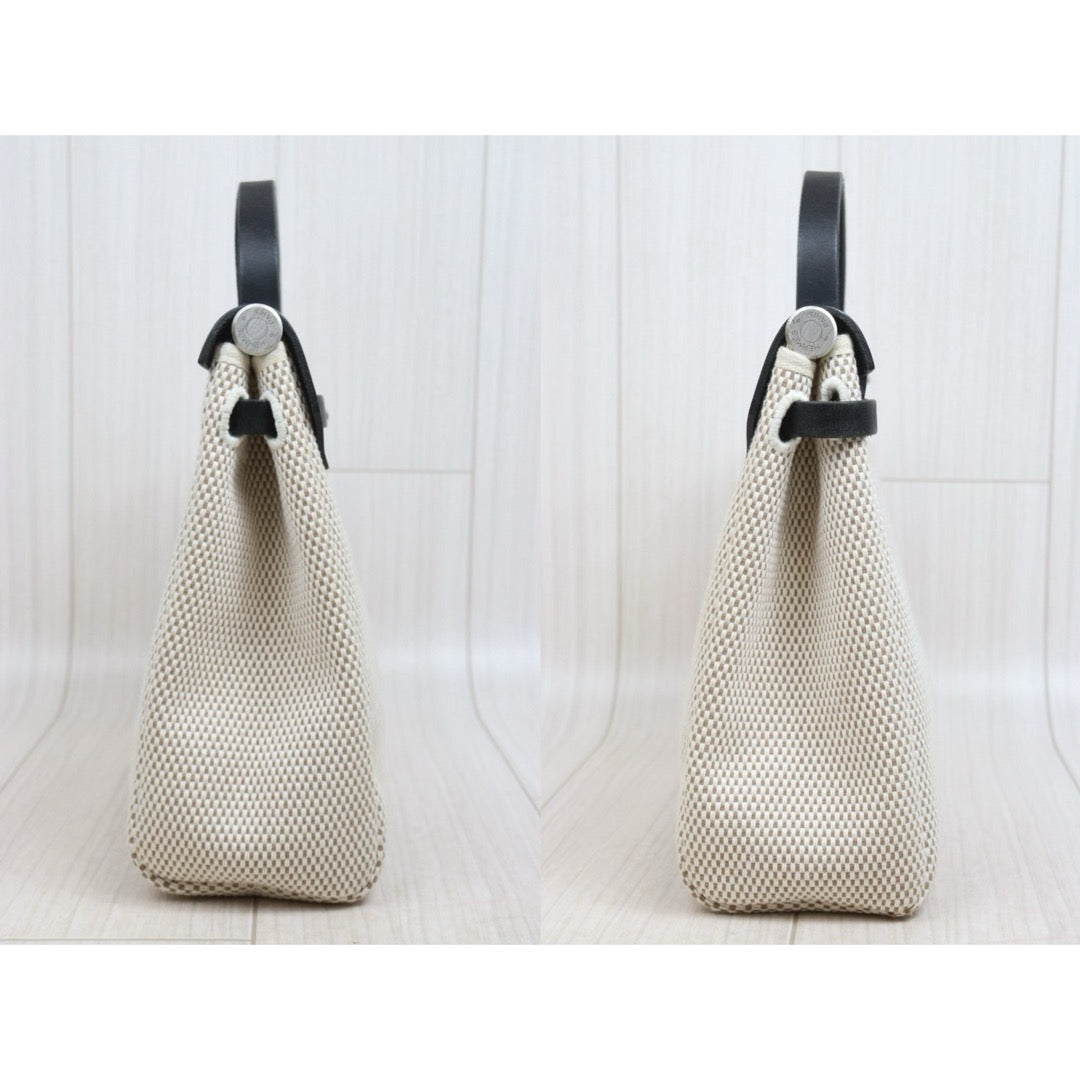 Include Entrupy Certificate of Authenticity｜Good ( Rank AB)｜ HERMES Herbag PM Hang Bag □H Stamp Made in 2004Year No Shoulder strap｜26051803