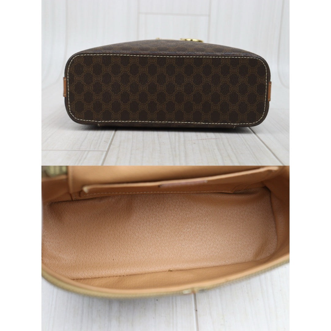 Good ( Rank AB)｜ CELINE Macadam Vanity Handbag With Shoulderstrap｜25100609
