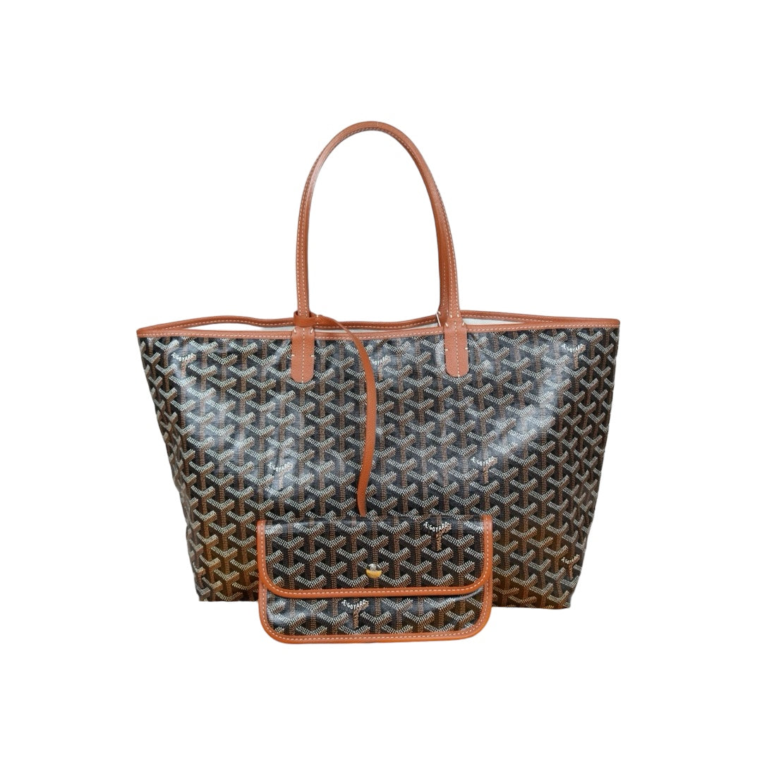 Rank A ｜ Goyard Saint-Louis PM Tote Bag Brown｜W24072101