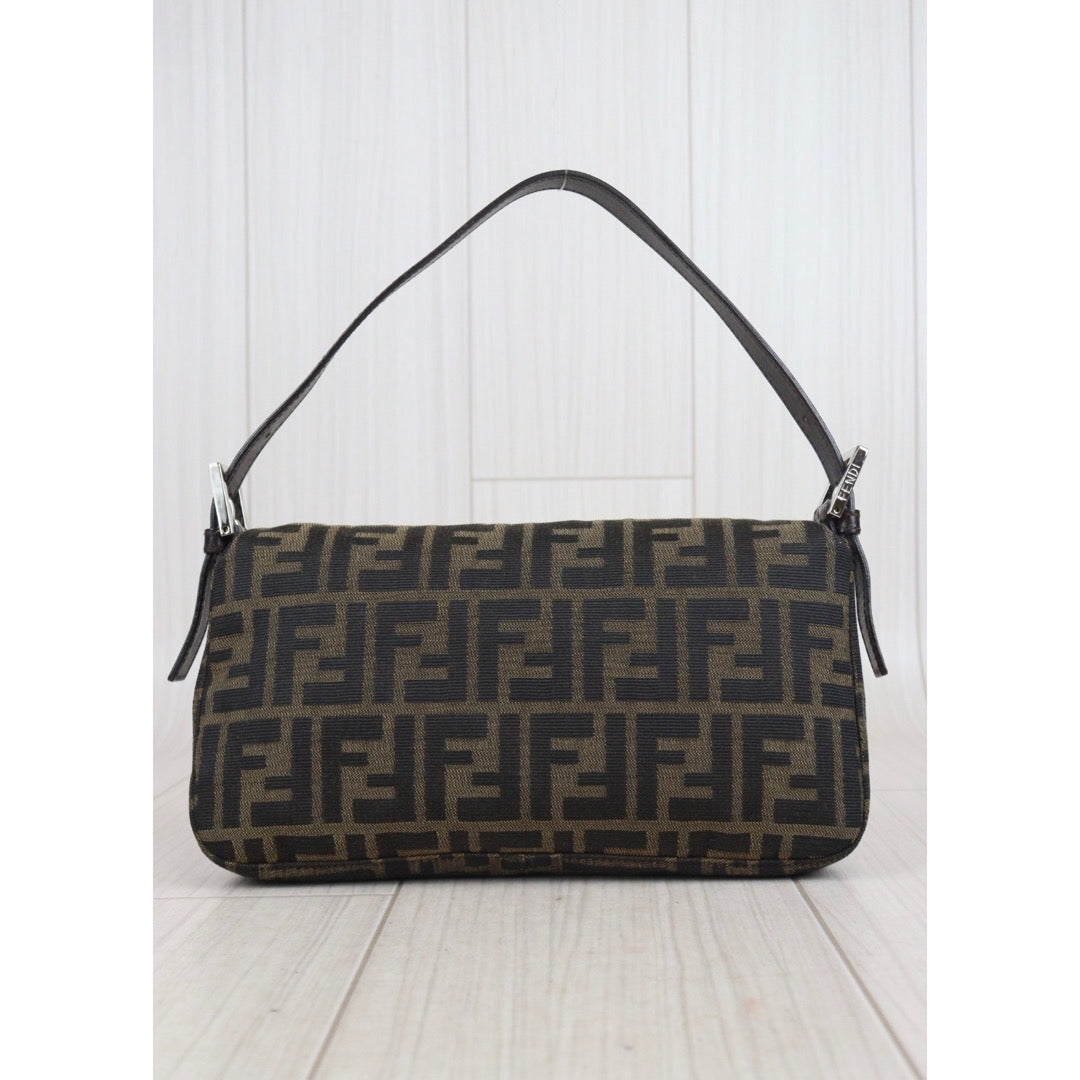 Rank A｜ FENDI Zucca Mamma Baguette Shoulder Bag ｜23092805