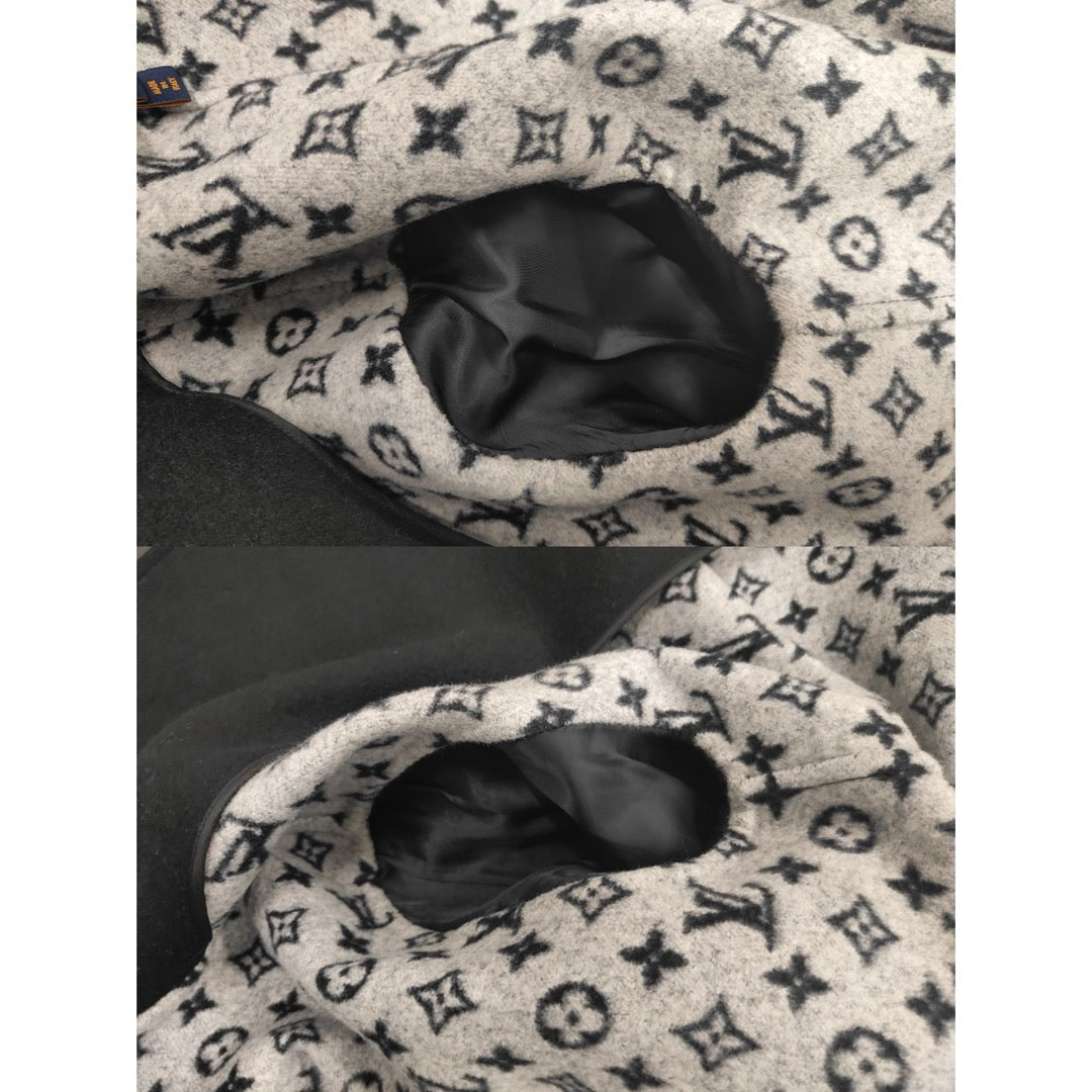 Very Good ( Rank A) ｜ LV Wool Black Coat 34 Size ｜W25102104