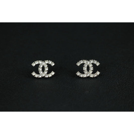 Include Authentic Detective Certificate of Authenticity｜Very Good ( Rank A) ｜CHANEL B18S COCO Mark Rhinestone Earrings Made In 2018 Year｜S26080111