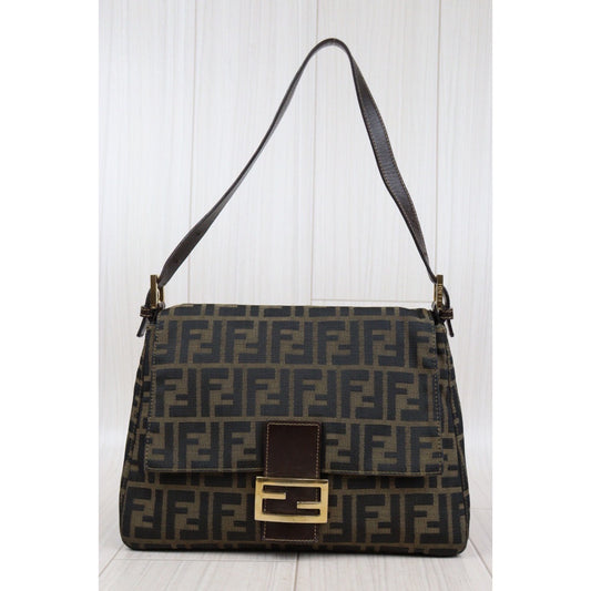 Rank AB｜ FENDI Zucca Mamma Baguette Shoulder Bag ｜24020517