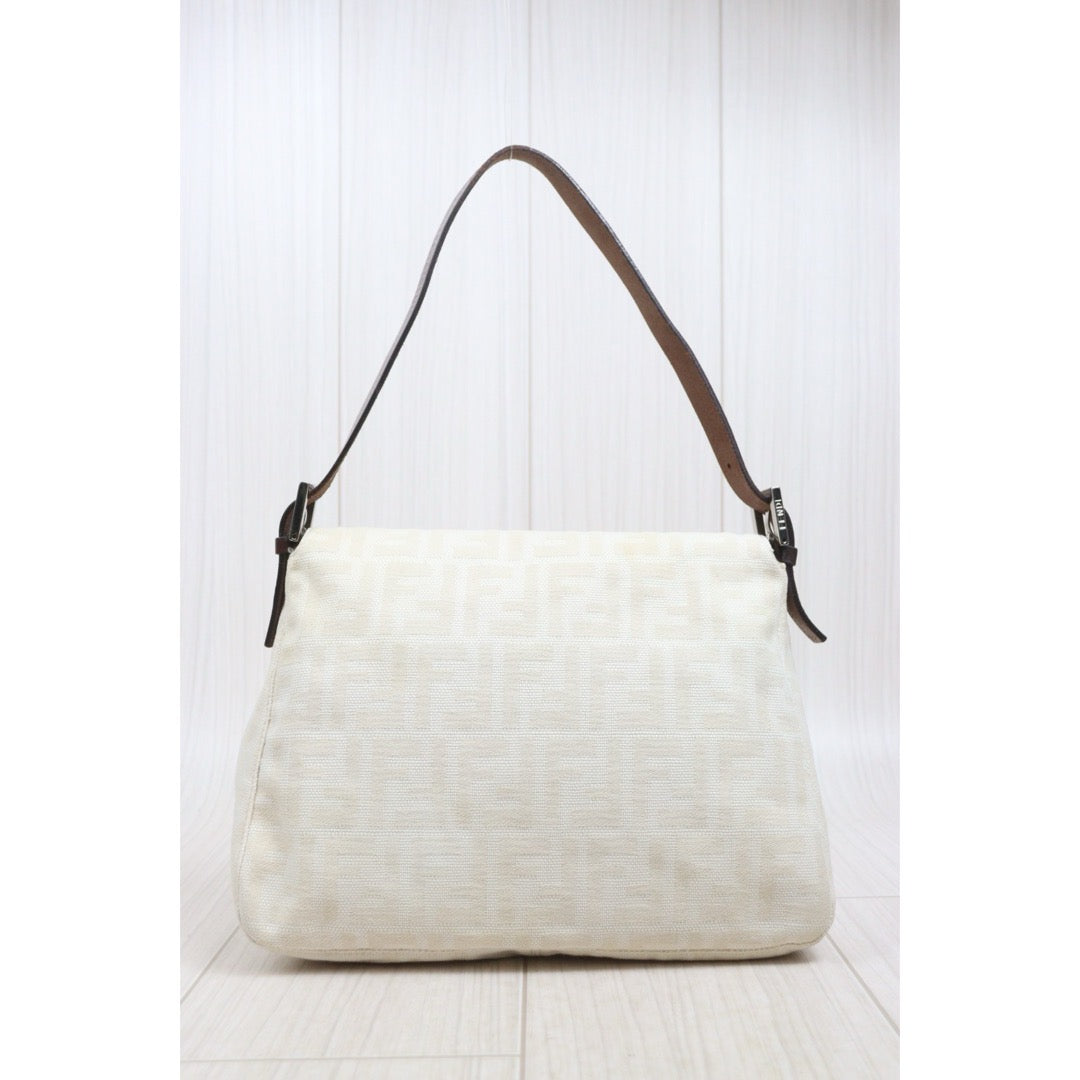 Include Entrupy Certificate of Authenticity｜Good ( Rank AB)｜ FENDI Zucca Mamma Baguette  Shoulder Bag  ｜26083102