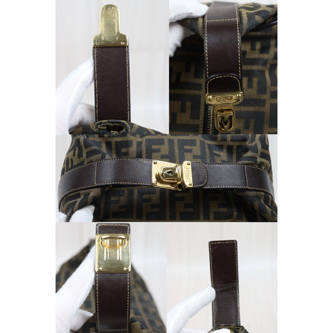 Include Entrupy Certificate of Authenticity｜Good ( Rank AB)｜ FENDI GM Zucca Handbag ｜26042303