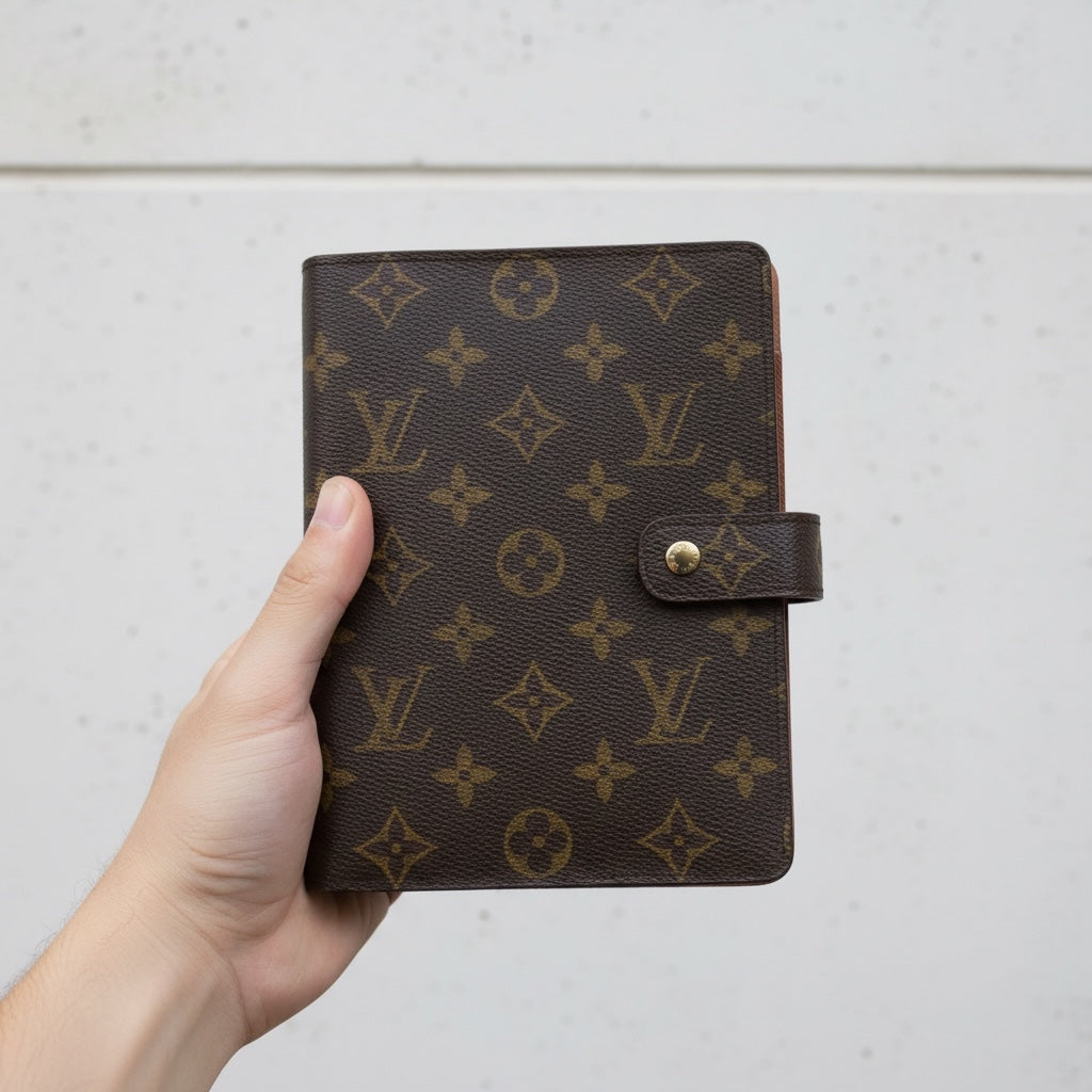 Include Entrupy Certificate of Authenticity｜Very Good ( Rank A)｜ Louis Vuitton Monogram Agenda MM Notebook Cover ｜26052705