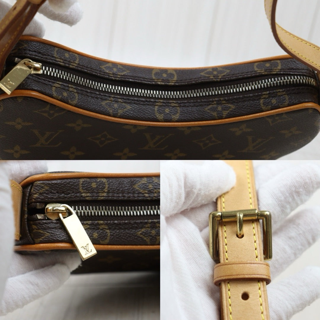 Good ( Rank AB)｜LV Monogram Pochette Croissant PM Shoulder Bag｜S25071006