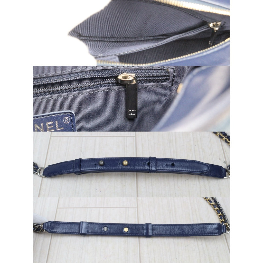 Good ( Rank AB)｜  CHANEL PM Gabrielle  Denim Handbag Shoulder Bag Blue Made In 2020Year｜Y25112507