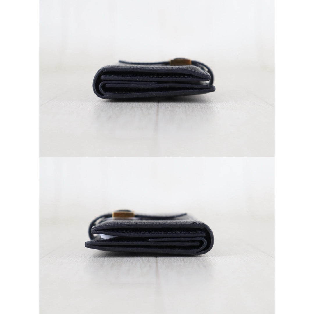 Include Entrupy Certificate of Authenticity｜Good ( Rank AB)｜ HERMES Bearn Compact Black Y Stamp Made In 2020 Year｜Z26100204