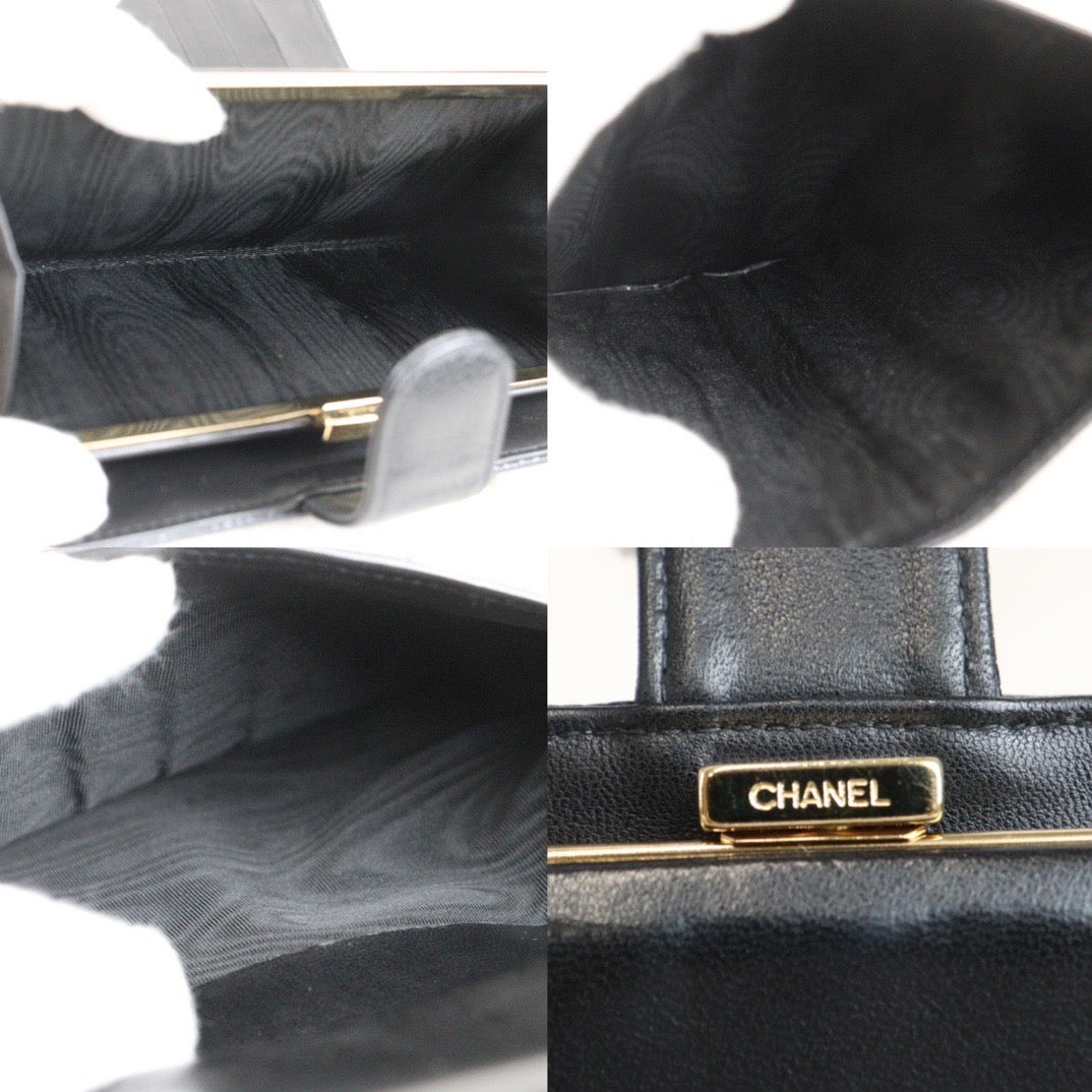 Rank A ｜Chanel Caviar Skin Black Long Wallet Black Made In 2000 Year｜23092619