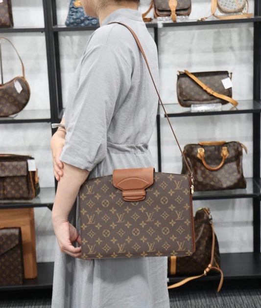 Rank A｜  LV Monogram Courcelles Shoulder Bag ｜23110216
