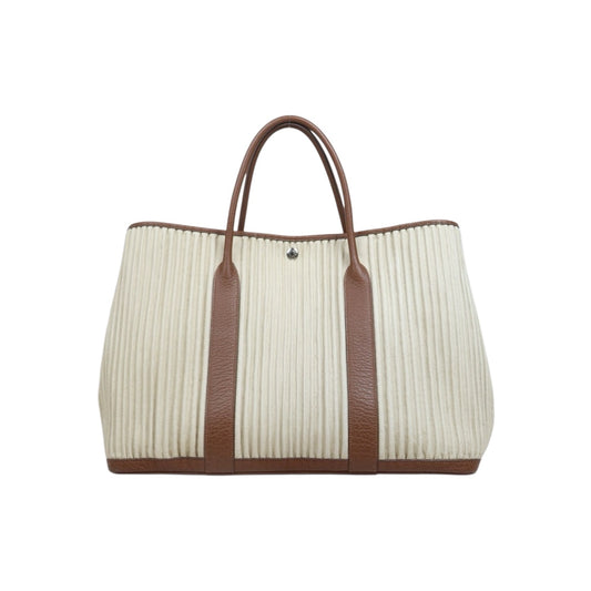 Include Entrupy Certificate of Authenticity｜Good ( Rank AB)｜ HERMES  Garden PartyGM 45  Handbag □L Stamp Beige Made In 2008 Year｜S26063002