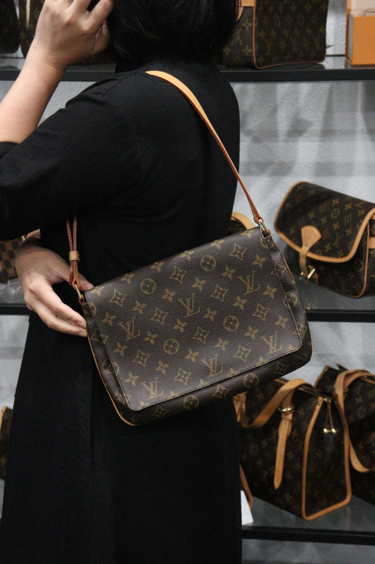 Rank A ｜ LV Monogram Musette Tango Shoulder Bag｜23101103