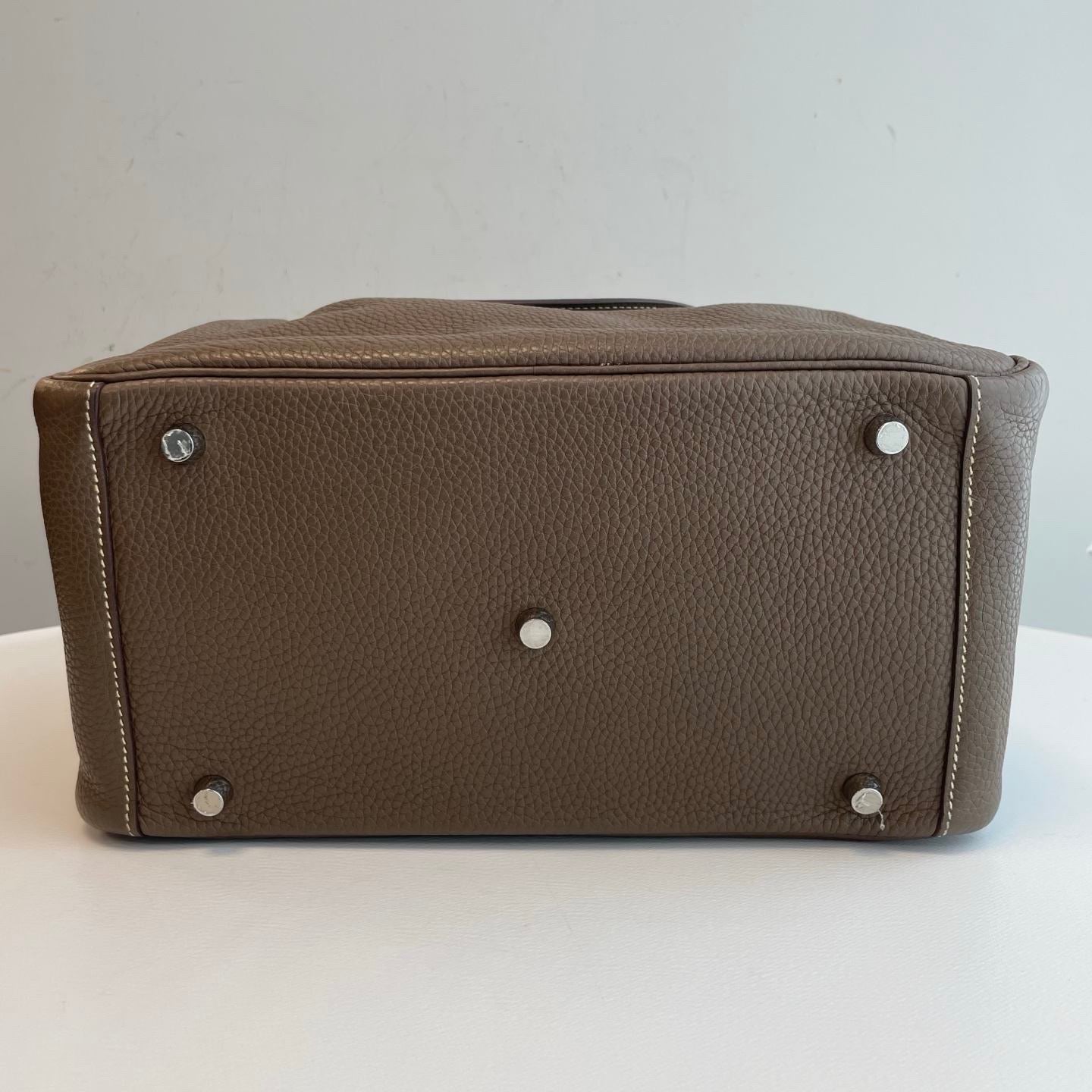 Hermes Lindy 30 A stamp etoupe