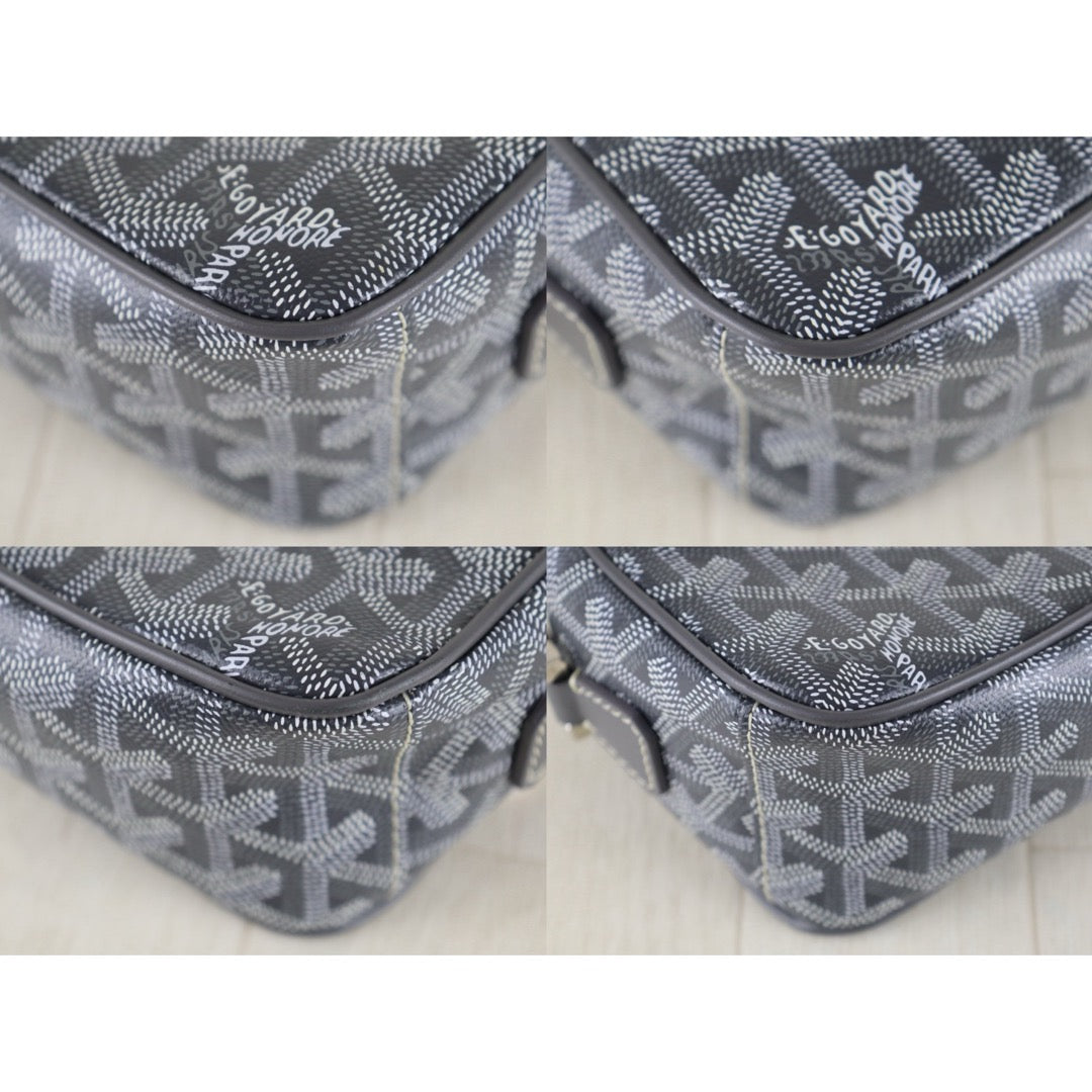 Include Entrupy Certificate of Authenticity｜Very Good ( Rank A) ｜ Goyard Cap Vert Shoulder Bag Grey｜S26030824