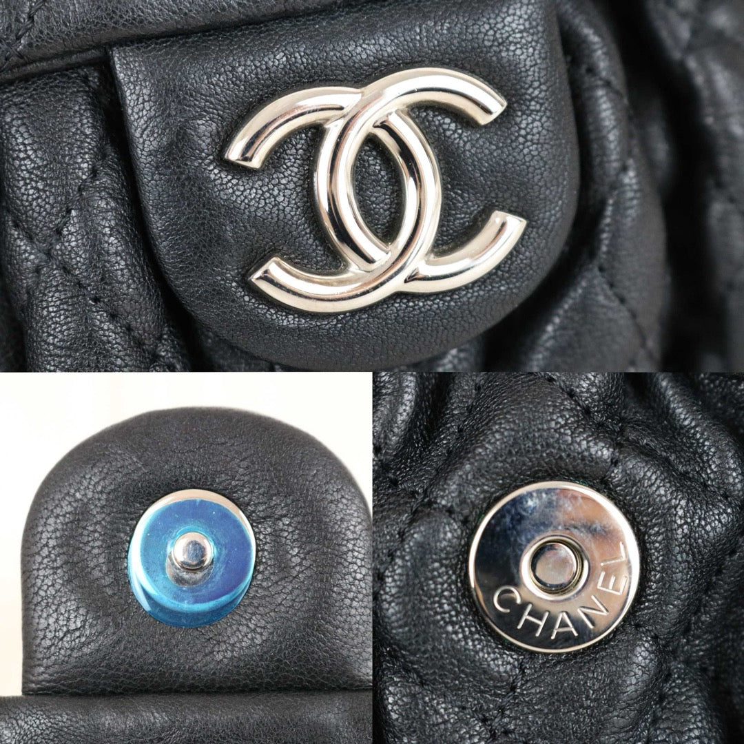 Include Entrupy Certificate of Authenticity｜Very Good ( Rank A)｜ CHANEL Calf Leather Chain Around Cloud Bag Shoulder Bag Black PM Made In 2013-2014Year｜S26031510