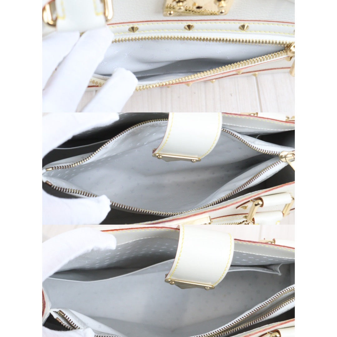 Rank A ｜ LV Fabulo Suhari Studded Handbag White ｜V23121501