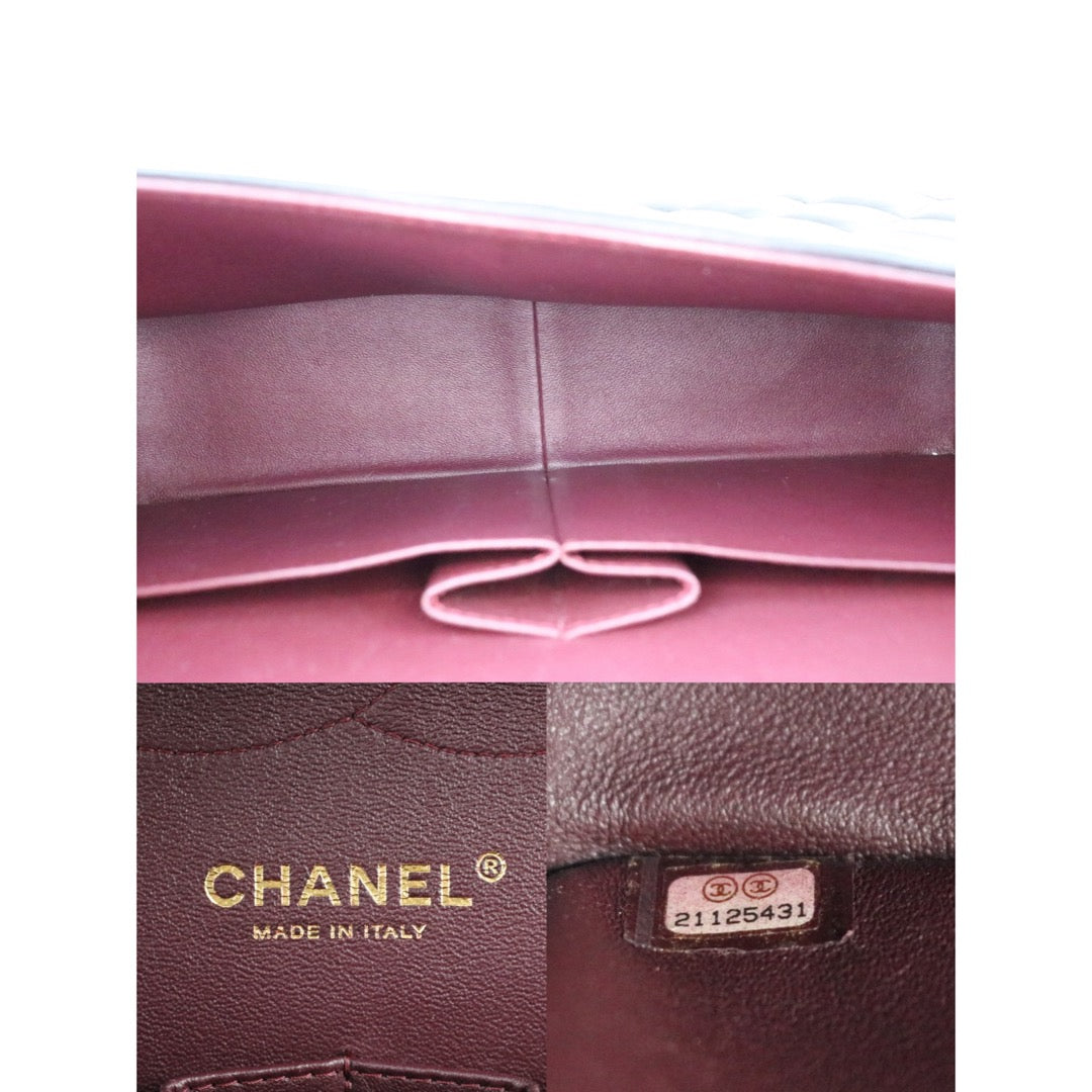 Include Entrupy Certificate of Authenticity｜Good ( Rank AB)｜ CHANEL Matrasse Chain Lamb Skin Jumbo Black  Made In 2015-2016 Year｜S26041401