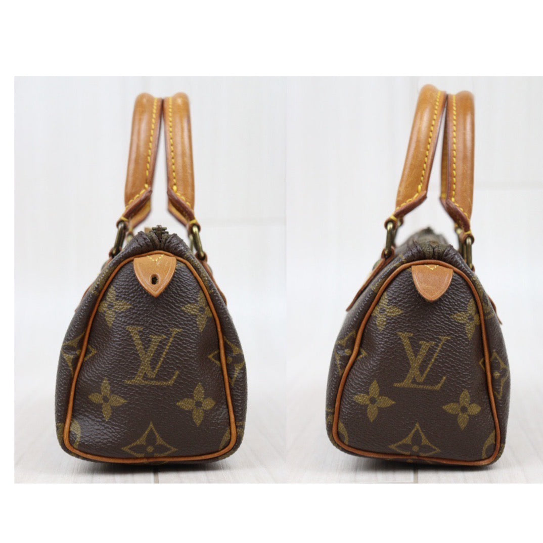 Rank AB ｜ LV Monogram Mini Speedy Handbag With Shoulder Strap｜24040807