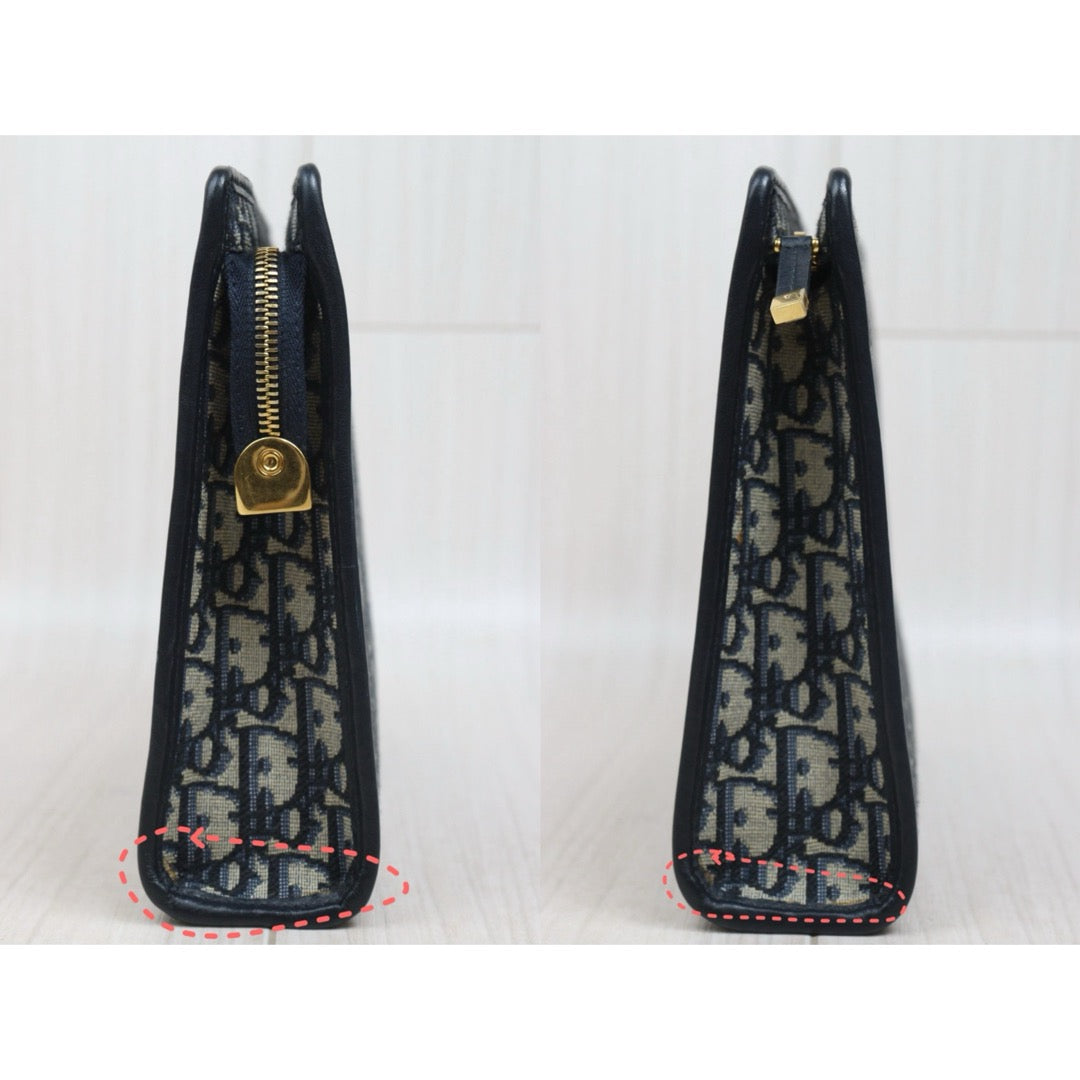 Include Entrupy Certificate of Authenticity｜Very Good ( Rank A)｜Dior Montaigne Oblique Pouch Handbag 26｜S26060612