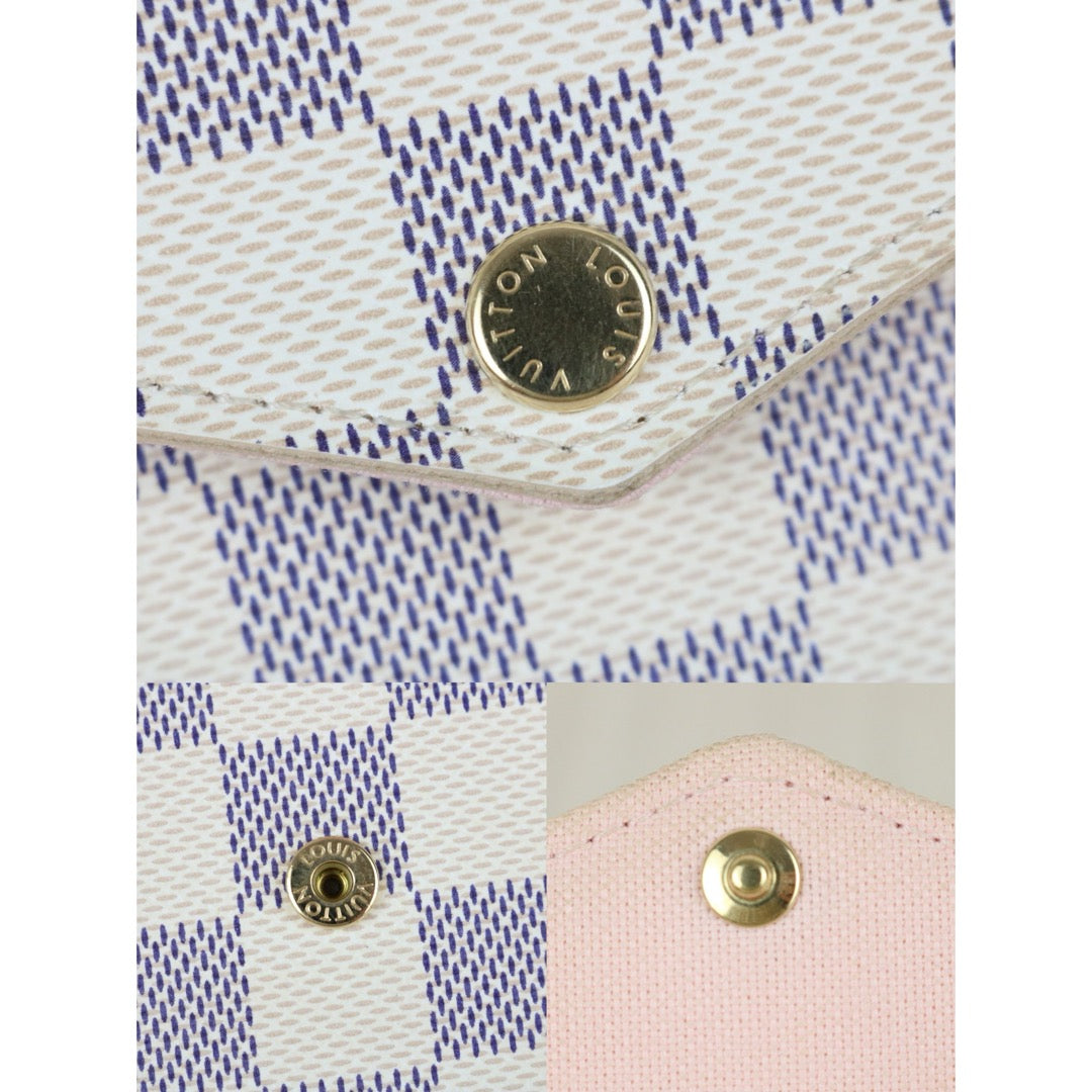 Very Good ( Rank A)｜LV Damier Azur Pochette Felicie Shoulder Bag IC Chips Model ｜S25070203