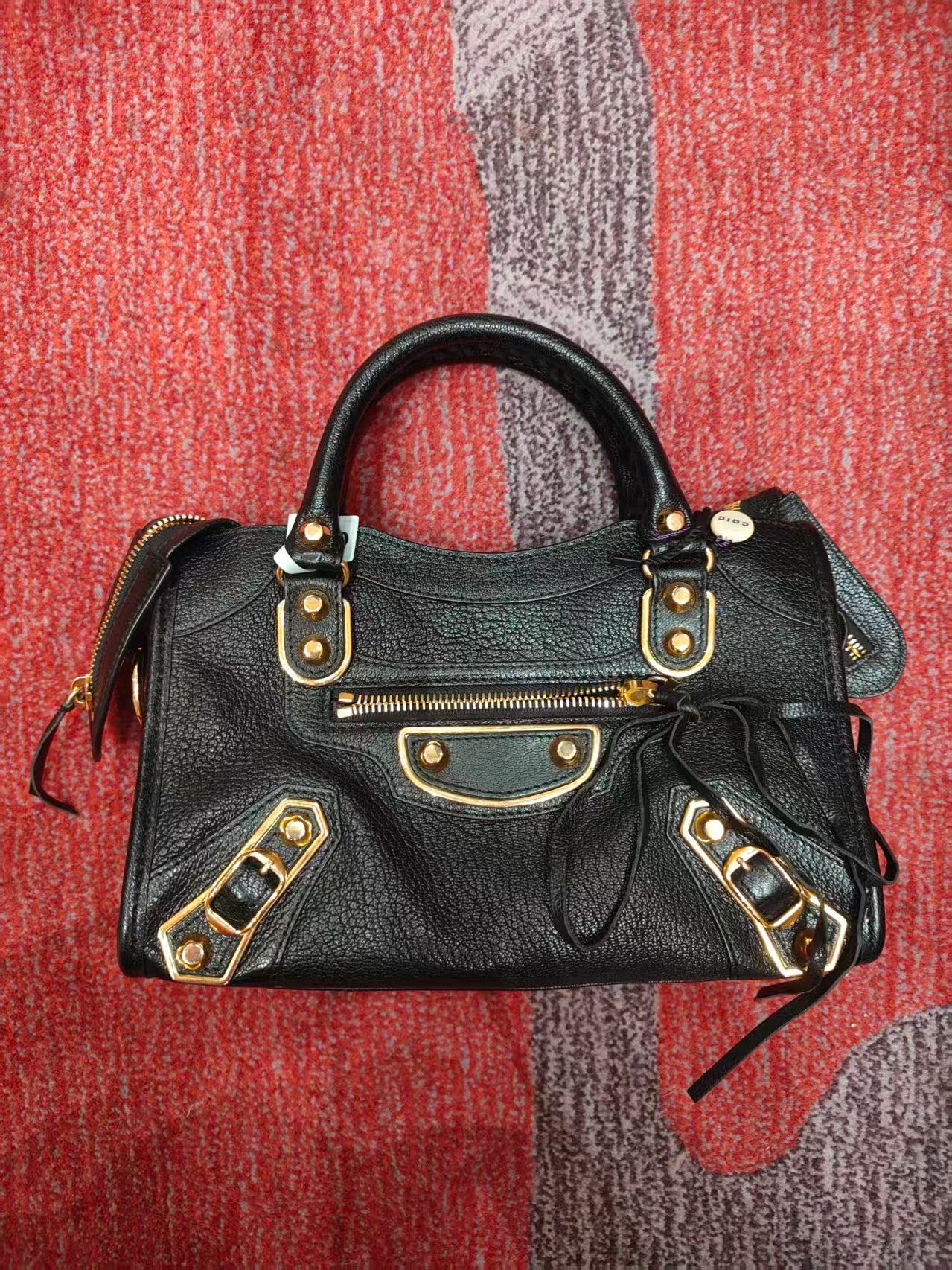 Balenciaga Le City Shoulder Bag Black