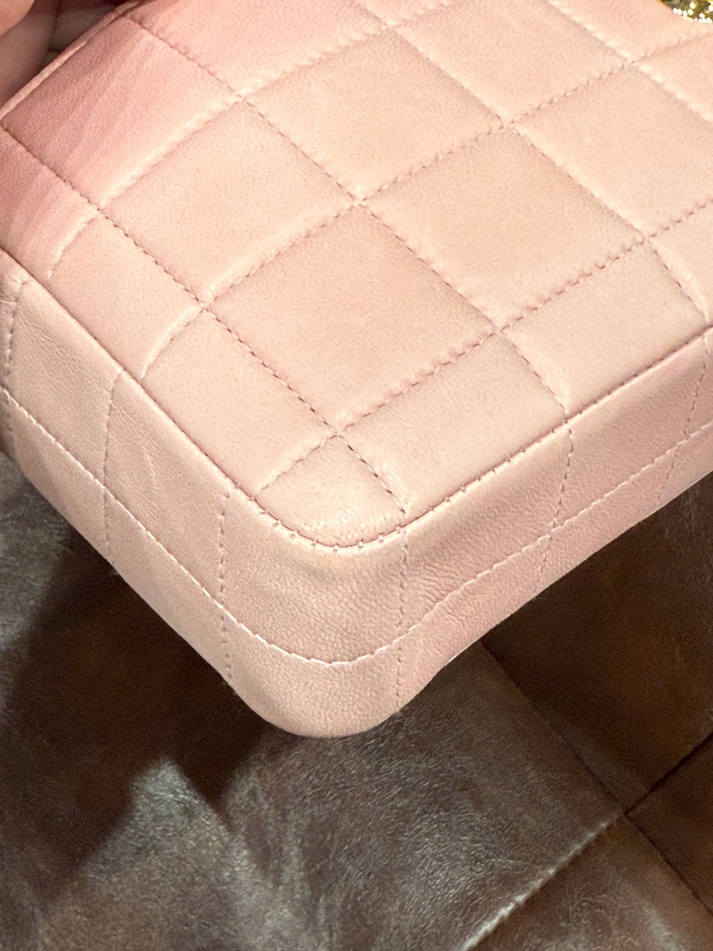 First installment 1/3｜Good ( Rank AB)｜ CHANEL  Lambskin Shoulder Bag Pink ｜25060308