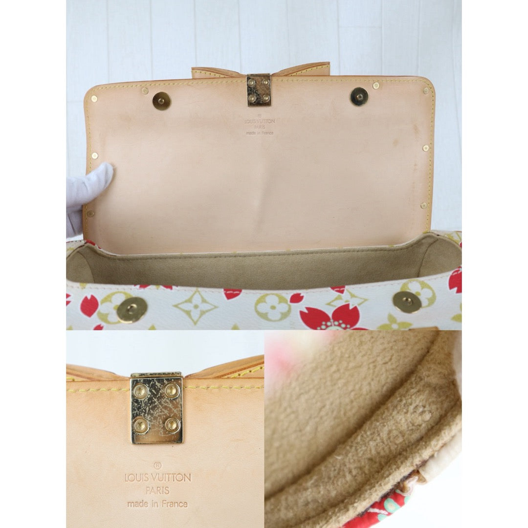 Include Entrupy Certificate of Authenticity｜Good ( Rank AB)｜Louis Vuitton Takashi Murakam Monogram Cherry Blossom Papillon Hand Bag｜Z26091507
