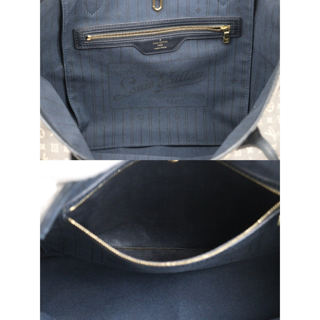 Good ( Rank AB)｜ LV Monogram Denim Neverfull MM Blue｜H25052510