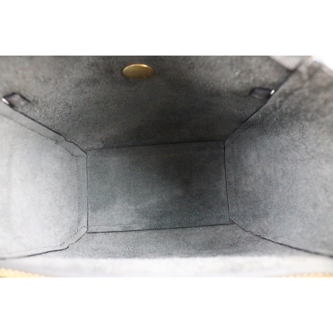 Include Entrupy Certificate of Authenticity｜Good ( Rank AB)｜CELINE Calf Leather  Belt Nano Handbag Shoulder Bag Gray｜S26041407