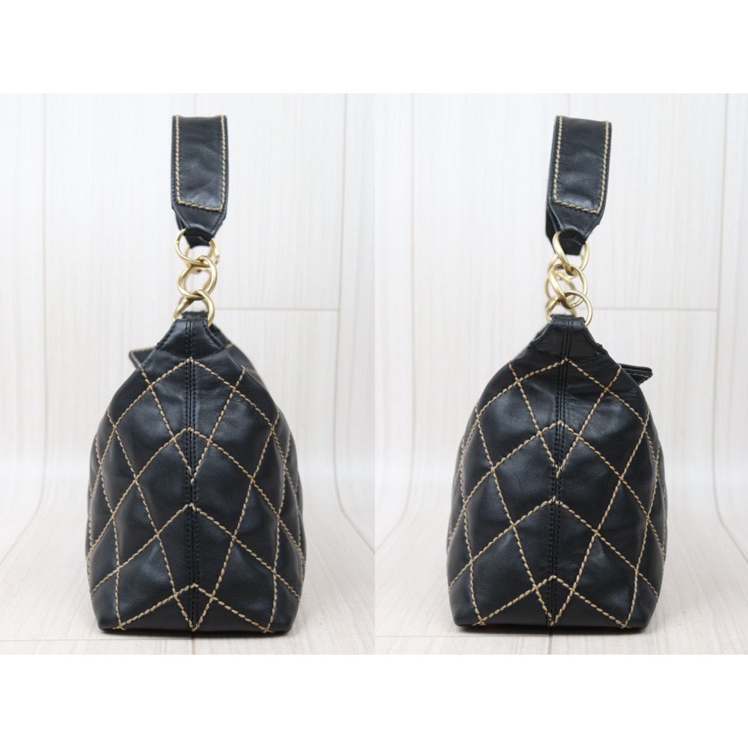 Rank A｜ CHANEL Calf Leather Shoulder Bag  Made In 2003～2004Year｜24050611