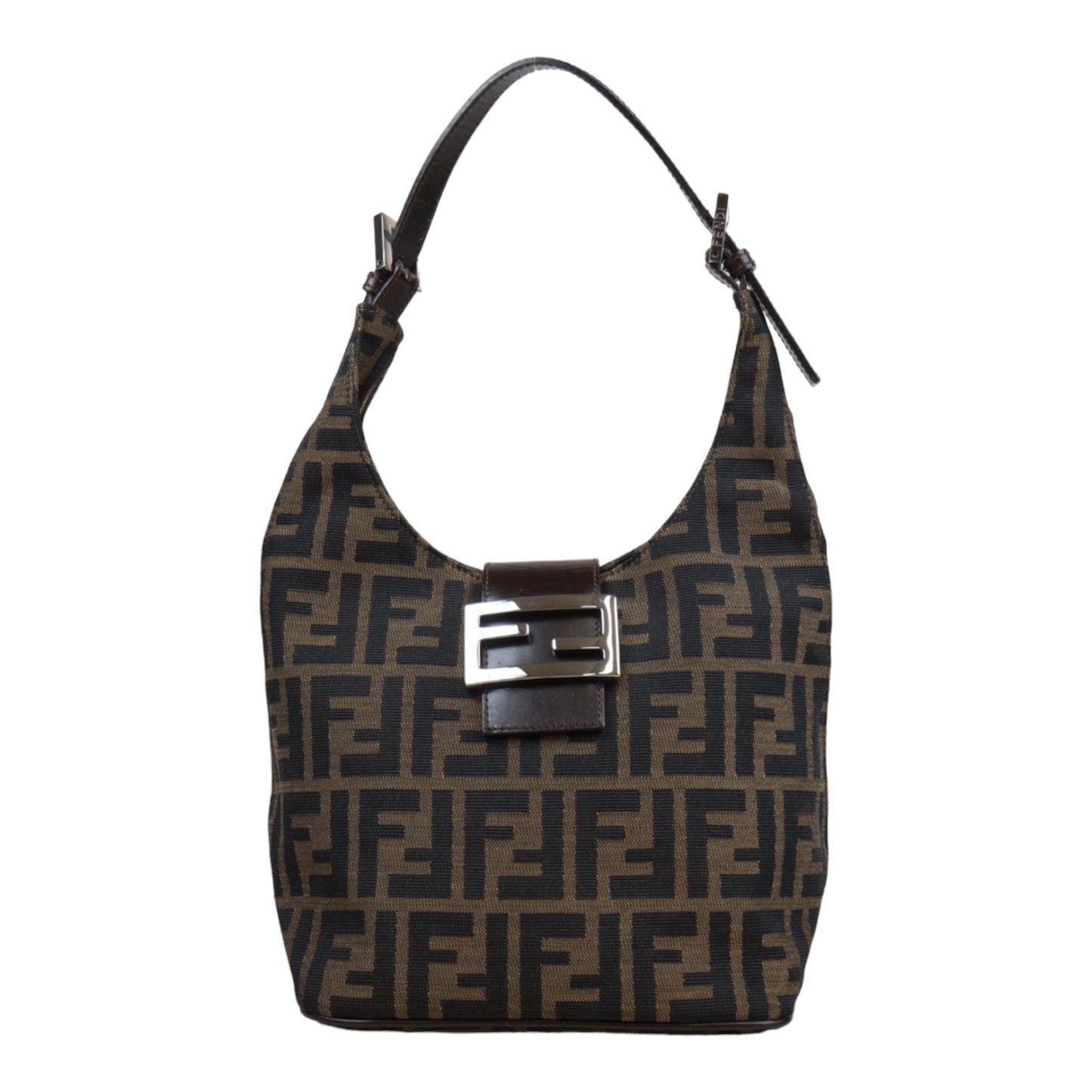Rank A｜ FENDI Zucca Mamma Shoulder Bag ｜24030719