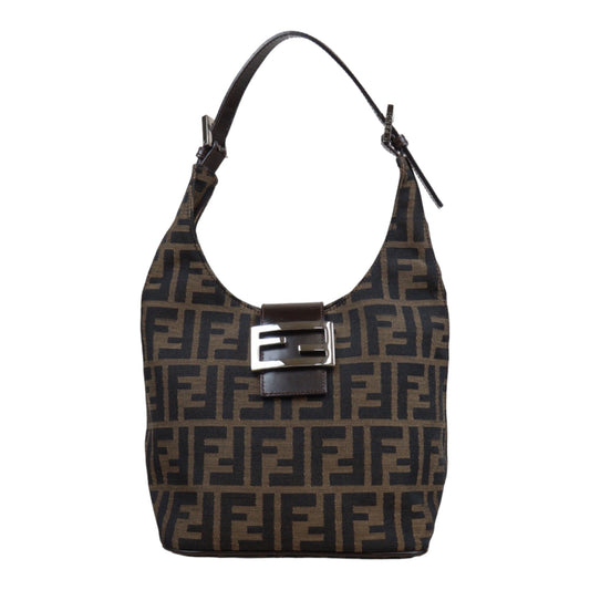 Rank A｜ FENDI Zucca Mamma Shoulder Bag ｜24030719