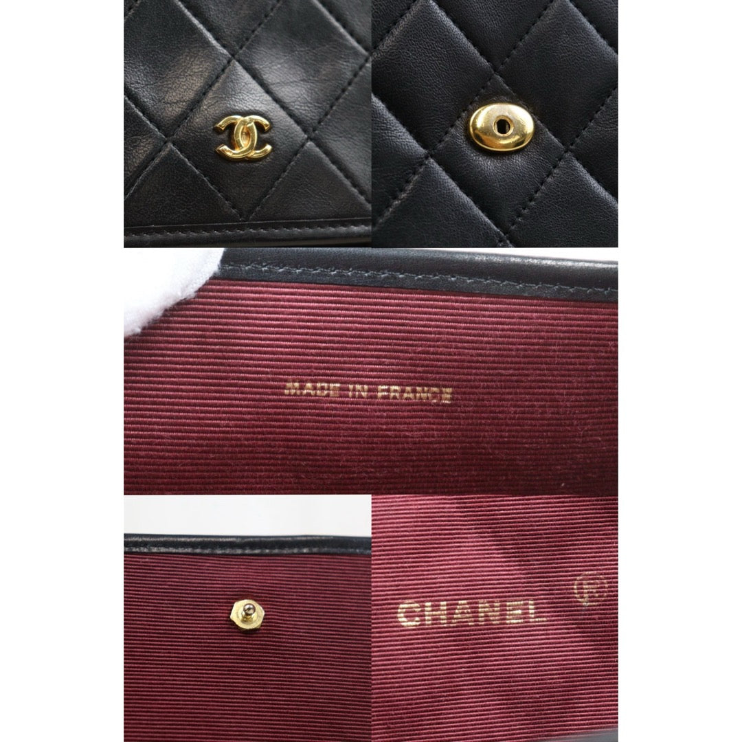 Good ( Rank AB)｜ CHANEL Mini Coco Mark  Lambskin Matrasse Chain Shoulder Bag Made In 1986 - 1988Year｜25082202