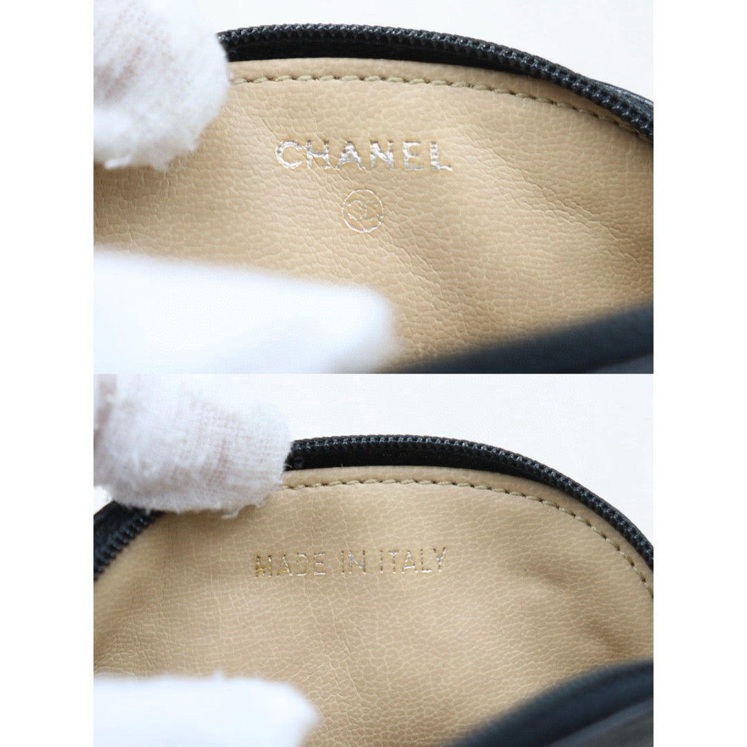 Very Good ( Rank A) ｜CHANEL Caviar Skin Mini Coin Case Purse Black Made in 1994-1996 Year｜25020617